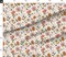 Traditional Floral Retro Botanical Vintage Garden Spring Multicolor Orange Pink Custom Printed Fabric by Spoonflower Various Fabrics by the Yard or Fat Quarter